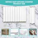 Dish Drying Mat Stone Bath Mat Diatomaceous Earth Stone Drying Mat For Kitchen Counter Sink Bath Mat Quick Dry Non Slip Foldable Dish Drying Rack Mat Large(24"16" White)