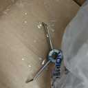 JONATHAN Y JYL2079A 16" Glam Crystal Ball Table Lamp, Modern Bedside Nightstand Lamp for Bedroom Living Room Office, Clear Glass Orb with White Linen Shade and Chrome Accents, LED Bulb Included