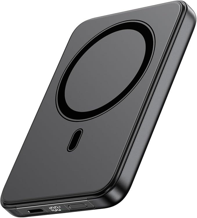 Magnetic Power Bank, 10,000mAh Wireless Portable Charger, PD 20W Fast Charging Battery Pack with USB-C for Magsafe, iPhone 17/17 Pro/17 Air/17 Pro Max/16/16 Pro/16 Pro Max, iPhone15/14/13 Series