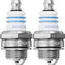 Chainsaw Spark Plug - Bosch WSR6F 7547 Spark Plug - Replaces NGK BPM7A - Husqvarna Stihl Wacker Chainsaws Electric Tools Yard Lawn Small Engines Equipment & More