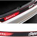 HZEL Car Rear Bumper Protector, Anti-Scratch Vehicle Exterior Trunk Edge Guard, Anti-Collision Automotive Rear Bumper Sill Protective Cover Sticker, Universal for SUV Sedan Truck