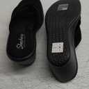 Skechers Women's Rumblers - Young At Heart Wedge Sandal (8.5, Black)