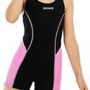 MIENOE Teen Girls' One Piece Swimsuits Kids UPF 50+ Sun Protection Bathing Suits with Chest Pads Athletic Girl Piece, XXL 170