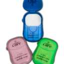 Compact Care Portable Soap Sheets  500pcs (10 Travel Cases  50 Sheets)  Pocket-Size Biodegradable Hand Wash Paper for Travel, Camping, Hiking, Emergency Kits