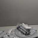 HOMLAND Toilet Seat Risers for Seniors, FSA/HSA Eligible Raised Toilet Seat with Handles & Padded Seat, Adjustable Height & Width, 400lb Elevated Toilet Seat for Elderly, Handicap, Fit Any Toilet (Blue)