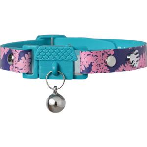 Kittyrama Botanicals Fern Cat Collar. Award Winning. Hypoallergenic, Quick Release Breakaway, Comfy & Soft. Vet Approved. Other Styles Available (Adult)