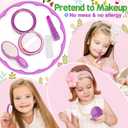Officygnet Toddlers Toys for Girls 3+ Years Old, Toddler Purse Girl Toys with Pretend Makeup Kit, Pretend Princess Play Purse Toy for Little Girl, Christmas Birthday Gifts for Girls Age 3, Purple