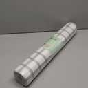 Drawer and Shelf Liner, Non-Slip Kitchen Cabinet Liners Non-Adhesive Thick Strong Grip Waterproof Washable Mats Protect Dresser Shelves Cupboard Bathroom Cabinets, White Stripes, 24IN X 10FT