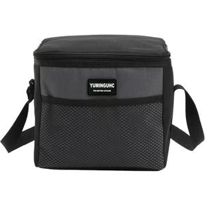 6 Can/5L Lunch Bag for Women Men Portable Lunch Box Small Cooler Bag Soft Collapsible Reusable Insulated Lunch Tote for Everyday Work Travel (Grey)