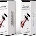 120pcs Replaceable Sandpaper Refill Discs for Electric Foot File Callus Remover Dead Skin Removal (60pcs Rough 60 Grit, 60pcs Smooth 100 Grit)