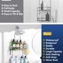 YASONIC Shower Caddy Hanging, Never Rust Shower Organizer Hanging, Aluminum Shower Racks for Inside Shower with Hooks for Razor, Bathroom Organizers and Storage with Soap Holder, Bright Silver