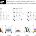 AWTATOS Closet Organizer 6 Cube Closet Storage Shelves DIY Stackable Clothes Storage Organizer Shelving for Closet Bedroom, Home, Translucent