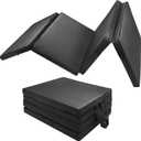 JZHLLA Foldable Mechanics Mat for Garage Work, 48 X 16 X 1.2 in Thick EPE Knee Pad Waterproof PU Leather Folding Mat with Carry Handle Portable for Garage, Garden, Home Gym Kneel or Lie Down