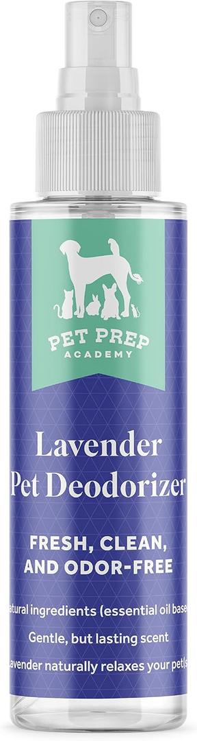 [1-Pack] Pet Spray Deodorizer - Cleans and Refreshes Your Pets Coat - Natural Dry Pet Shampoo - for Dog, Puppy, and More - Gentle, Long-Lasting Scent - Lavender - 8 Fl Oz