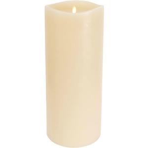Luminara Grand Pillar Flameless LED Candle, Ivory 6.25" x 15", Battery Operated Real Wax w/Timer, Moving Flame, Realistic Unscented Home Decor Safe Luminara Grand Pillar Flameless LED Candle, Ivory 6.25" x 15", Battery Operated Real Wax w/Timer, Moving Flame, Realistic Unscented Home Decor Safe