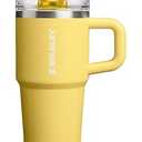 STANLEY Quencher ProTour Flip Straw Tumbler with Leakproof Lid 20 oz | Built-In Straw & Handle | Cupholder Compatible for Travel | Insulated Stainless Steel Cup | BPA-Free | Daffodil