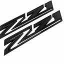 2pack 2019-2026 OEM Z71 Emblems Side Left & Right Badges Compatible with Silverado Tahoe Suburban 84632695 (Gloss Black)