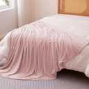 Amazon Basics Cooling Blanket for Hot Sleepers, Reversible Lightweight Thin Throw Blanket for Bed, Couch and Sofa, Twin XL (60" x 90"), Pink
