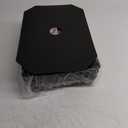 3-Tier Utility Rolling Cart with Cover Top Board, Mobile Utility Cart with Lockable Casters Multi-Functional Storage Trolley for Office, Bathroom, Kitchen, Garden, Laundry Room (Black)