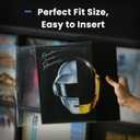 Vinyl Album Covers: 12" LP Vinyl Record Protective Sleeves | Crystal Clear & Durable 3 Mil Thick Record Outer Sleeves, 100 Pcs