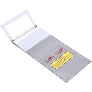 Fdit 10x20cm Battery Safety Bag Lithium-Ion Battery Bag Fireproof and Explosion-Proof Bag for Lithium Battery