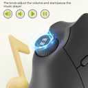 seenda Ergonomic Mouse Wireless, MOU-302 Bluetooth Vertical Mouse Rechargeable, Volume Knob, Silent Mice & 1000/1600/2400 DPI, 3 Multi-Device Connection for Windows/PC/Laptop/Mac/MacBook, Black