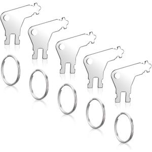 10PCS Paper Towel Dispenser Key, Paper Towel Key, Iron Tissue Dispenser Keys Replacement Universal Toilet Paper Holder Opener Compatible with Georgia Pacific