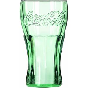 Libbey Coca-Cola 16-3/4-Ounce Glass Tumblers, Georgia Green, Set of 12