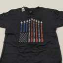 Fighter Jet Airplane USA Flag 4th Of July Patriotic Women Kids Men T-Shirt, S