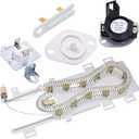 BlueStars 8544771 Heating Element 280148 (8557403 & 8318314) Thermal Cut Off Kit 3392519 Thermal Fuse 8577274 Thermistor Dryer Repair Kit - Compatible with Whirlpool & Kenmore Dryers