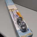 Whitmor Adjustable Rolling Clothes Organizer Chrome Garment Rack, Black and Silver