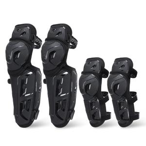 SCOYCO Motorcycle Knee Pads for Men - CE Level 1 Motocross Knee and Elbow Guards Protective Gear Armor with 45-180 Knee Flexibility Design Adjustable Elastic Band