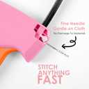 Stitch Gun for Clothes - Handheld Stitch Gun Quick Clothing Fixer - Tagging Gun - Includes 6 Needle, 1000 Black Fasteners & 1000 White Fasteners