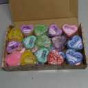 JOYIN 30 PCS Valentines Day Clear Slime Hearts for Kids Classroom Exchange Prizes, Valentine Party Favors, Gift Exchange