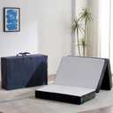 Odorless Foldable Mattress Twin XL 80" x 38" x 6", 6 Inch Folding Foam Mattress with Storage Bag, Fiberglass Free Trifold Memory Foam Mattress for RV, Guest Bed