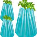 3 PCS 6ml Thickened Insulating Plant Protector,Early Season Water Walls Plant Insulators,Easy Fill Shape Plant Coat Winter Frost Protection for Young Tomatoes Plants Gardening Optimal Planting