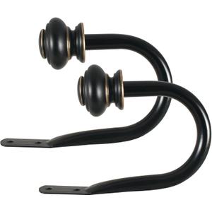 Decopolitan Urn Holdback Pair, Antique Black