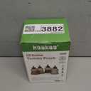 haakaa Reusable Baby Food Pouches Refillable Baby Squeeze Silicone Yummy Pouch, Soft Reusable Squeeze Storage Food Pouch for Kids Toddler,Home Made Food Puree,Smoothie Pouch Bag, 4oz, 4 Pack,6m+ (Grey)