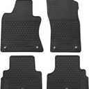 Car Floor Mat for Infiniti Q50 2014-2024 / Q60 2020-2022 Custom Fit Full Black Rubber Auto Liner Mats All Weather Protection Heavy Duty Odorless