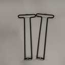 GeLive 10 Inch Under Cabinet Wine Glass Rack Stemware Holder Glass Storage Hanger Organizer for Kitchen and Bar Set of 2 (Black)