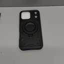 THBONRA for iPhone 17 Pro Max Case Magnetic Compatible with MagSafe, with 2 Tempered Glass Screen Projectors, Built-in Kickstand Ring, Phone Heavy Duty Protection Military Grade Shockproof Rugged Black