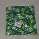 St. Patrick’s Day Dog Bandana, Lucky Shamrock Green Adjustable Pet Scarf, St Pattys Day Dog Costume, Green Plaid Triangle Pet Bandana for Small Medium Dogs