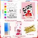 3 x Rotu Valentines Cards for Kids Classroom - Valentines Day Gifts for Kids Valentines Day Cards for Kid School Valentine Day Classroom Favors Valentine Class Gifts Paint Set (240 PCS)