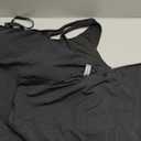 Talisea Two Piece Tankini Bathing Suit One Shoulder Swimsuit for Women Tummy Control Swimwear (20 Plus, Black)