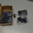 4pcs Post 1" Aluminum Deck Post Base Cover, Post Skirt, Handrail, Stair, Porch, Deck Railing Base Brackets Covers (Black)