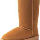 DREAM PAIRS Women's High-top Winter Snow Boots Faux Fur Lining Pull on Warm Comfortable Outdoor Booties Shoes for Women FuzzyClassic (10)