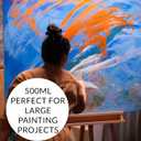 2 x Artistic Acrylic Paint Jar - High-Pigment, Fade Proof Painting Supplies, Suitable for Canvas, Wood, Leather, Fabric, Stone & Craft - Bright Green 16.9 Fl Oz