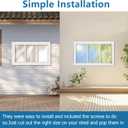 Shed Window 2 Pack Transom Window Fixed Design,Flush Mount Household Windows with Tempered Glass and Srews for Shed,Chicken Coop,Barns,Playhouse and Garage White 10X18Inch