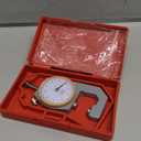 WUTA Leather Thickness Gauge Measuring Tools 0-10mm/0.1mm Dial Thickness Gauge Paper Meter Tester for Hollow Pipe, Circular Tube, Leathercraft