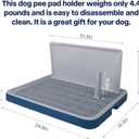 Male Dog Pee Pad Holder with High Wall, Indoor Potty Tray for Medium/Large Dogs, Reusable Large Training Pad Holder with Splash Guard